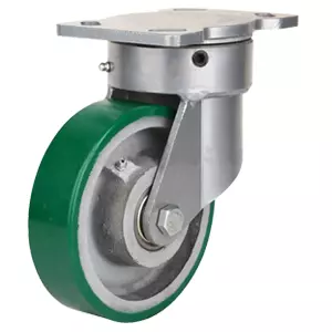 Сверхбольшегрузное полиуретановое колесо 200 мм (площадка, поворотное, шарикоподшипник) - SCp1000